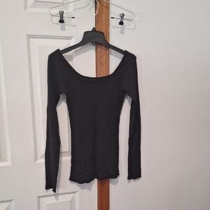 Elegant Black Long Sleeve Top